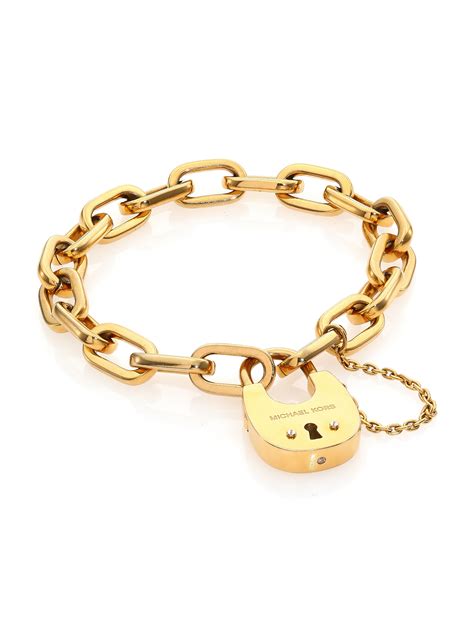 michael kors cityscape bracelet|Michael Kors Cityscape Chain Padlock Bracelet .